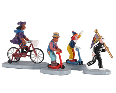 12001 - Spooky Celebration, Set of 4 - Lemax Spooky Town Figurines