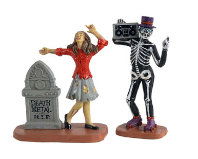 12013 - Undead Groove, Set of 2 - Lemax Spooky Town Figurines