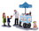 12037 - Happy Scoops Ice Cream Cart, Set of 5 - Lemax Figurines