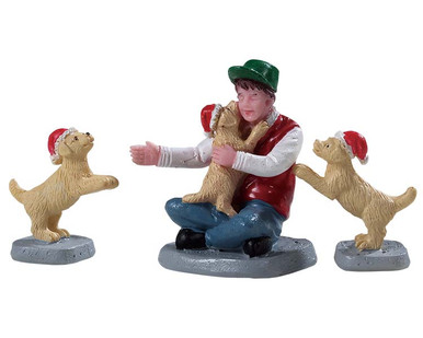 92778 - New Puppies, Set of 3 - Lemax Figurines