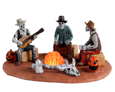 14827 - Warming Their Bones, Battery-Operated (4.5v) - Lemax Spooky Town Accessories