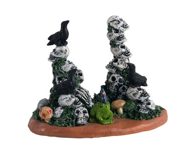 14830 - Skull Cairns - Lemax Spooky Town Accessories