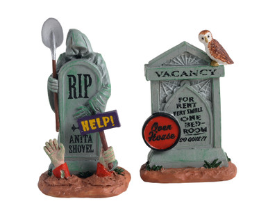 14831 - Tombstone Duo, Set of 2 - Lemax Spooky Town Accessories