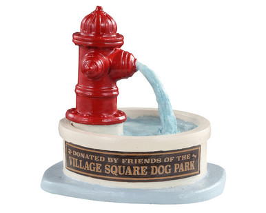 14843 - Dog Park Water Fountain - Lemax Misc. Accessories