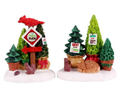 14844 - Tree Farm Display, Set of 2 - Lemax Misc. Accessories