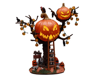 14856 - Pumpkin Tree House, Battery-Operated (4.5v) - Lemax Spooky Town Accessories