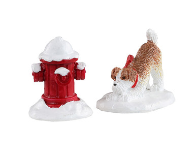 14860 - Snow Hydrant, Set of 2 - Lemax Misc. Accessories