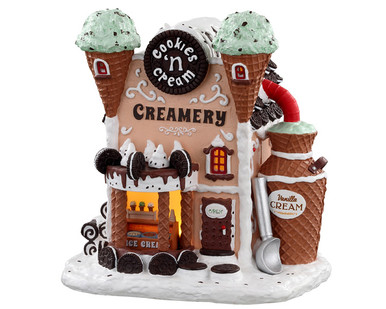 05699 - Cookies 'N Cream Creamery, Battery-Operated (4.5v) - Lemax Sugar N Spice Houses