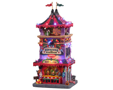15727 - Carnival of Carnage, with 4.5v Adaptor - Lemax Spooky Town Houses