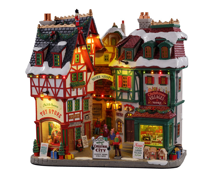 15739 - Christmas City, Battery-Operated (4.5v) - Lemax Facades - Villages  of Fun