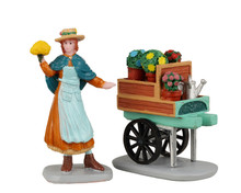22117 - Merry's Garden Cart, Set of 2 - Lemax Christmas Village Figurines