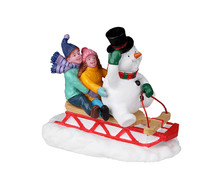 22119 - Sledding with Frosty - Lemax Christmas Village Figurines