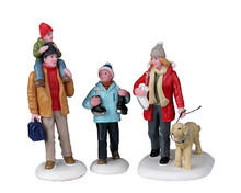22129 - Going Skating, Set of 3 - Lemax Christmas Village Figurines