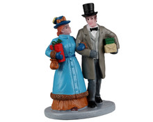 22144 - Christmas Shopping Date - Lemax Christmas Village Figurines