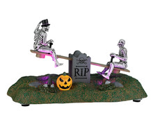 24932 - Tombstone See-Saw, Battery-Operated (4.5-Volt) - Lemax Spooky Town Halloween Village Accessories