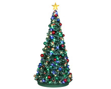 24954 - Outdoor Holiday Tree, Battery-Operated (4.5-Volt) - Lemax Christmas Village Trees