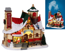 15742 - Santa's Chalet, with 4.5-Volt Adaptor - Lemax Santa's Wonderland Christmas Village Houses & Buildings