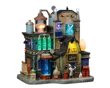 25844 - Dr. Gory's Laboratory, with 4.5-Volt Adaptor - Lemax Spooky Town Halloween Village Houses & Buildings