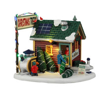 25901 - Tiny House Tree Lot, Battery-Operated (4.5-Volt) - Lemax Vail Village Christmas Houses & Buildings