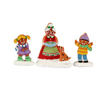 22159 - Mrs. Claus and Cookies, Set of 3 - Lemax Figurines