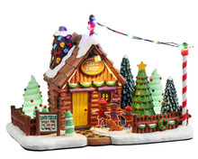 25951 - Lou's Tree Farm, Battery-Operated (4.5-Volt) - Lemax Sugar N Spice Houses