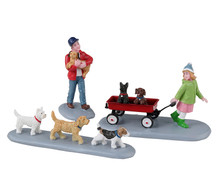 32226 - Puppy Parade, Set of 3 - Lemax Figurines