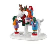 33629 - Reindeer Snowman - Lemax Santa's Wonderland;Lemax Table Pieces