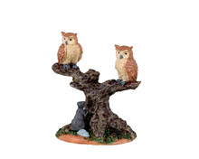 34076 - Spooky Owls - Lemax Spooky Town Accessories
