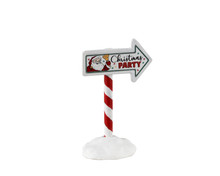 34093 - Christmas Party Sign - Lemax Misc. Accessories