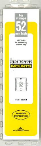 52 MM x 215 MM STRIP CLEAR MOUNT (15 MOUNTS)