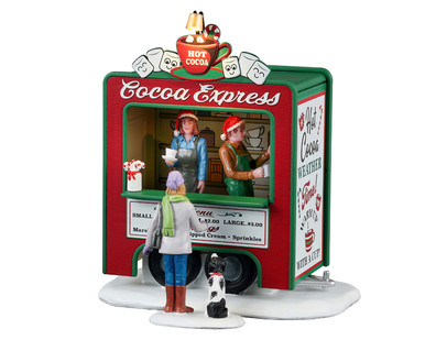 34149 - Cocoa Express, Set of 2, Battery-Operated (4.5-Volt) - Lemax Christmas Village Table Pieces