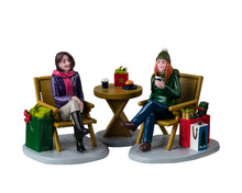 42350 - Christmas Shopping Break, Set of 3 - Lemax Christmas Village Figurines