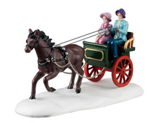 43711 - Winter Carriage Ride - Lemax Christmas Village Table Pieces