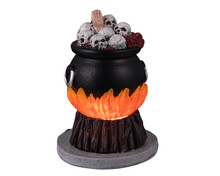 44311 - Skull Stew Cauldron, Battery-Operated (4.5-Volt) - Lemax Spooky Town Accessories
