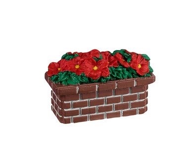 44336 - Poinsettia Planter - Lemax Christmas Village Table Pieces