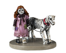 42340 - Creepy Doll & Dog - Lemax Spooky Town Figurines