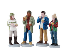 52530 - Food Truck Patrons, Set of 4 - Lemax Figurines