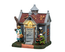 54436 - Grave Gardening, AC Adaptable - Lemax Spooky Town Accessories