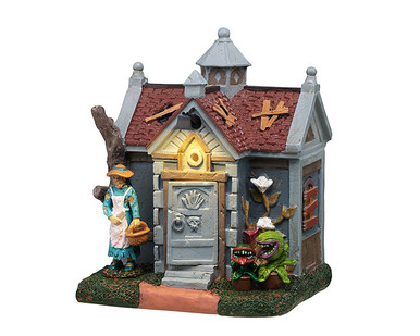 54436 - Grave Gardening, AC Adaptable - Lemax Spooky Town Accessories
