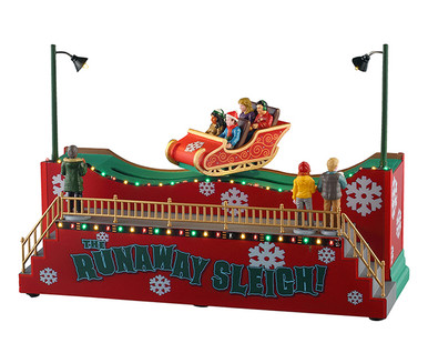 54453 - The Runaway Sleigh, with 4.5-Volt Adapter - Lemax Table Pieces