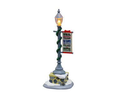 54464 - Vail Lamp Post, Battery-Operated (4.5-Volt) - Lemax Misc. Accessories
