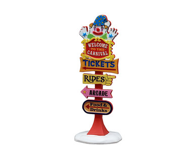 54465 - Carnival Welcome Sign - Lemax Misc. Accessories