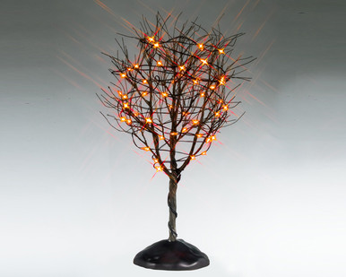 54520 - Dry Tree with Orange Lights, Battery-Operated (4.5-Volt) - Lemax Spooky Town Accessories