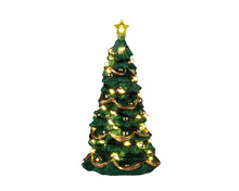 54525 - Joyful Christmas Tree, Clear Light, Battery-Operated (4.5-Volt - Lemax Trees
