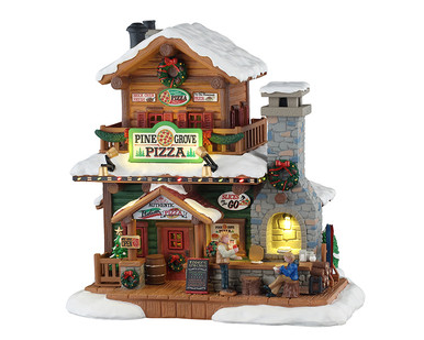 55322 - Pine Grove Pizza, Battery-Operated (4.5-Volt) - Lemax Vail Village