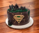 Chocolate cake with Superman Symbol