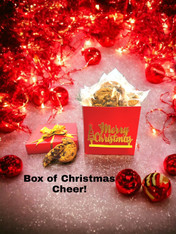 Box of Christmas cookies