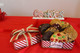 One dozen gourmet cookies in Christmas tin.  Enjoy delicious and individually wrapped gourmet cookies including chocolate chip, oatmeal raisin, double chocolate, red velvet, rainbow, and snicker doodle cookies.