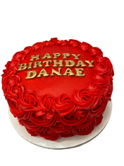 8" Cake baked fresh and decorated perfectly to show you care!