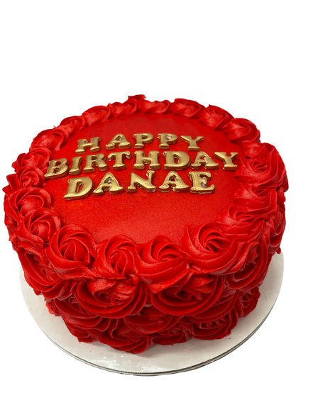 8" Cake baked fresh and decorated perfectly to show you care!